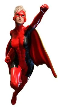 Super heroine Ilustración de archivo