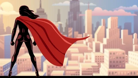 Super Heroine Watch 2 Stock Footage 79919281
