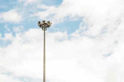 Super highway lighting column Fotos de archivo