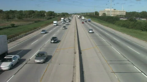 Super Highway, Wide Angle 1 Stock Footage 281016