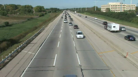 Super Highway, Wide Angle 2 Stock Footage 281026