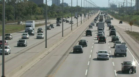Super Highway, Wide Angle 3 Stock Footage 281033