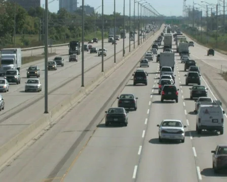 Super Highway, Wide Angle 3 Stock Footage 284896