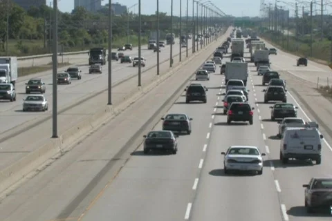 Super Highway, Wide Angle 3 Stock Footage 285267