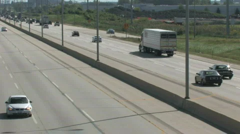 Super Highway, Wide Angle 4 Stock Footage 281042