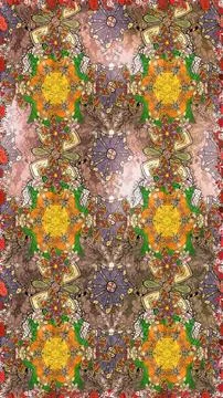 Super interesting pattern with colorful elements Stock Illustration