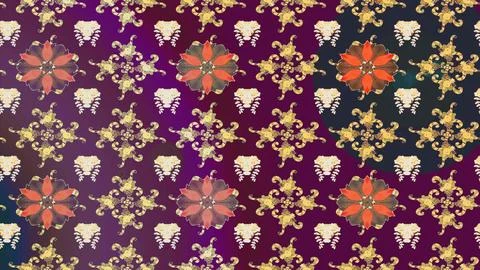 Super interesting pattern with colorful elements Stock Illustration