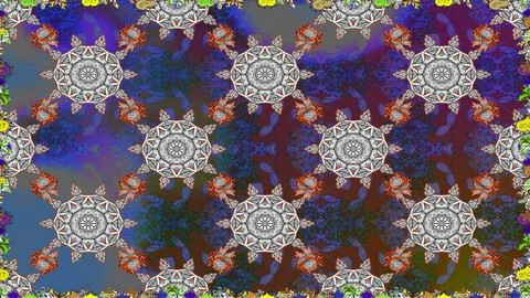 Super interesting pattern with colorful elements Illustrazione stock