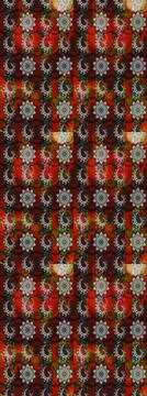 Super interesting pattern with colorful elements Illustrazione stock