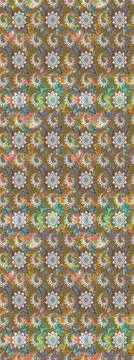 Super interesting pattern with colorful elements Illustrazione stock