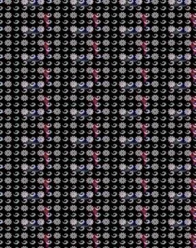 Super interesting pattern with colorful elements Stock Illustration