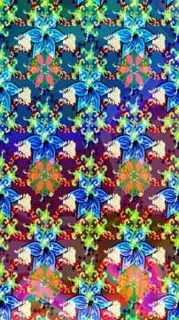 Super interesting pattern with colorful elements Stock-Illustration