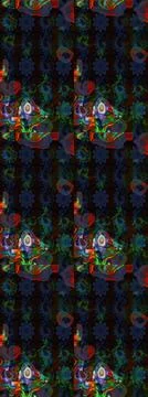 Super interesting pattern with colorful elements Illustrazione stock