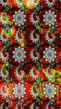 Super interesting pattern with colorful elements Stock Illustration