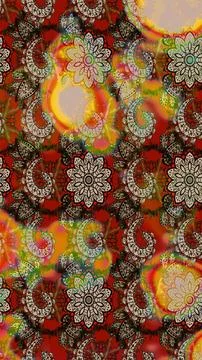 Super interesting pattern with colorful elements Stock Illustration
