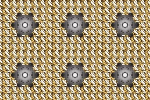 Super interesting pattern with colorful elements Illustrazione stock