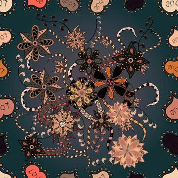 Super interesting pattern with colorful elements Stockillustratie