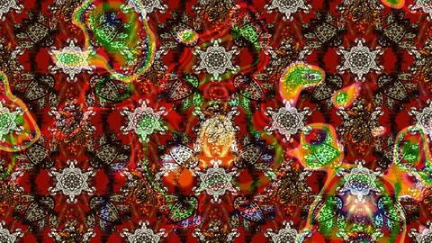 Super interesting pattern with colorful elements Stock Illustration