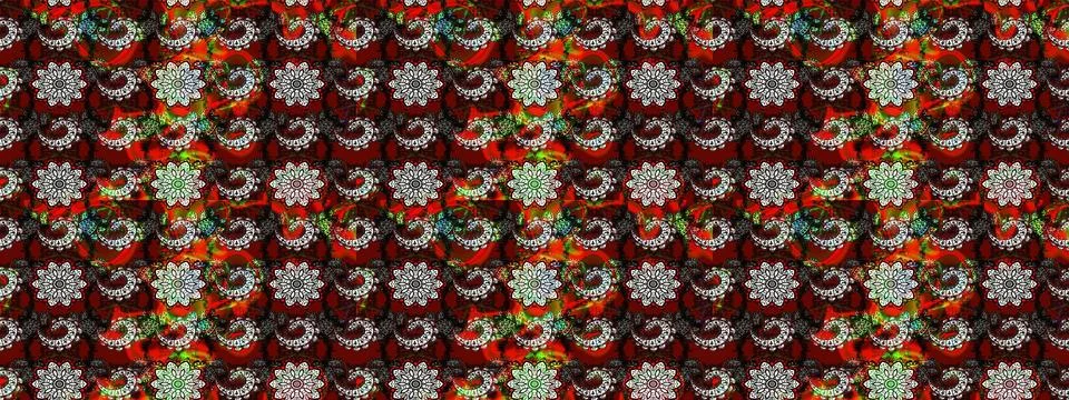 Super interesting pattern with colorful elements Stock Illustration