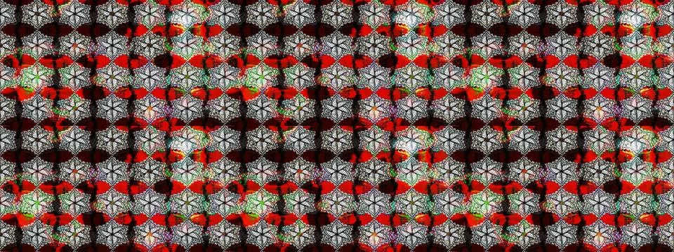 Super interesting pattern with colorful elements Illustrazione stock
