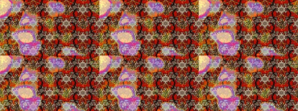 Super interesting pattern with colorful elements Stock Illustration