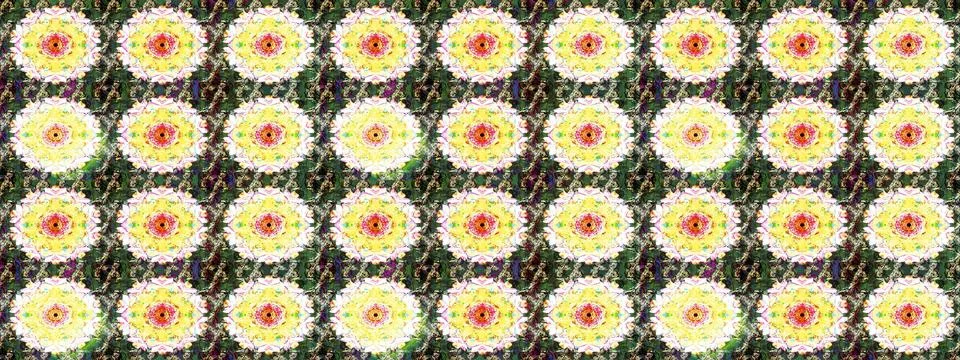 Super interesting pattern with colorful elements Illustrazione stock