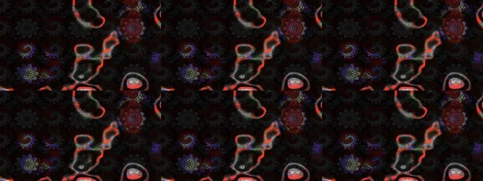 Super interesting pattern with colorful elements Stock Illustration