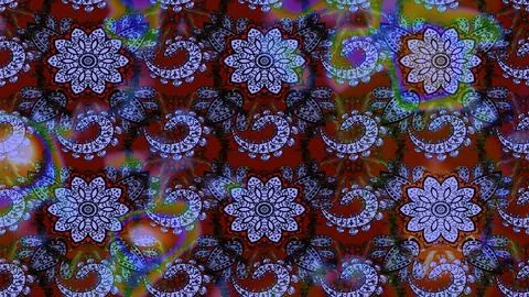 Super interesting pattern with colorful elements Illustrazione stock