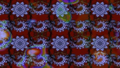 Super interesting pattern with colorful elements Illustrazione stock