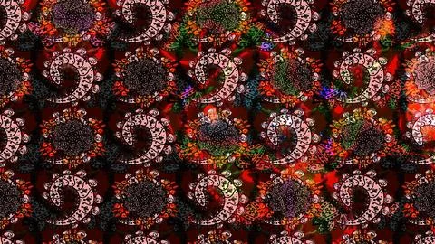 Super interesting pattern with colorful elements Stock Illustration