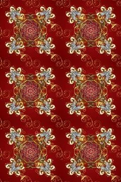 Super interesting pattern with colorful elements Illustrazione stock