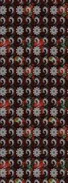 Super interesting pattern with colorful elements Stock Illustration