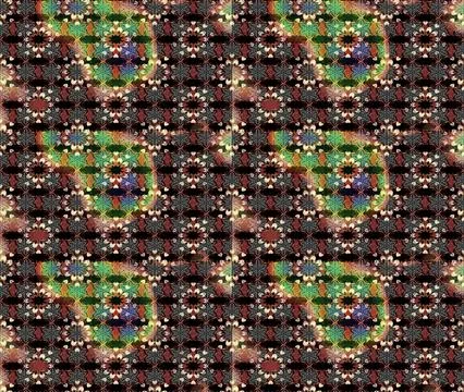 Super interesting pattern with colorful elements Stockillustratie