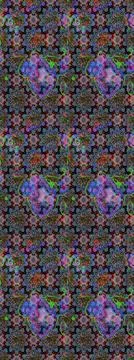 Super interesting pattern with colorful elements Stock Illustration