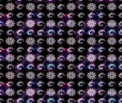 Super interesting pattern with colorful elements Stock Illustration