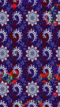 Super interesting pattern with colorful elements Illustrazione stock