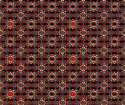 Super interesting pattern with colorful elements Stock Illustration