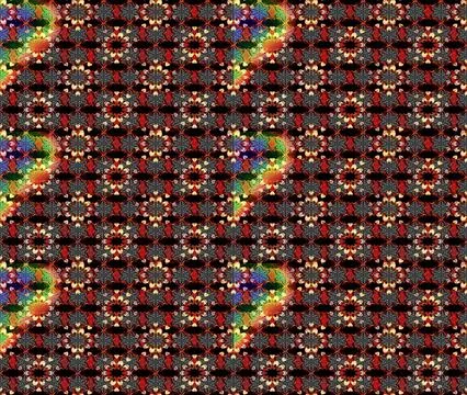 Super interesting pattern with colorful elements Stock Illustration