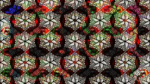 Super interesting pattern with colorful elements Illustrazione stock