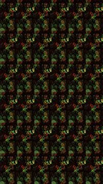 Super interesting pattern with colorful elements Stock Illustration