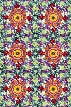 Super interesting pattern with colorful elements Stockillustratie