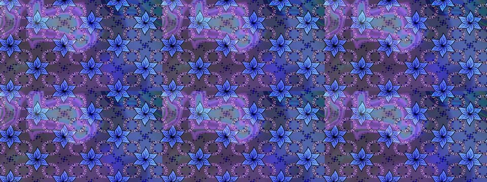 Super interesting pattern with colorful elements Illustrazione stock