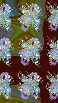 Super interesting pattern with colorful elements Illustrazione stock