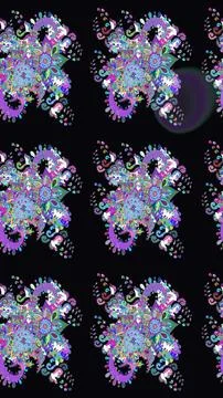 Super interesting pattern with colorful elements Illustrazione stock