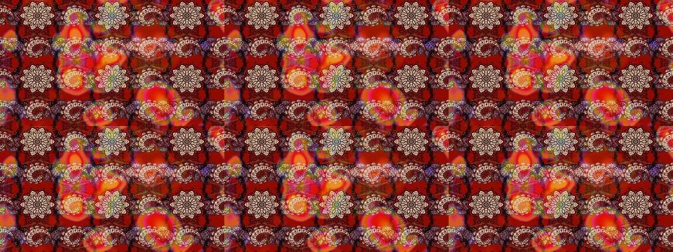 Super interesting pattern with colorful elements Illustrazione stock