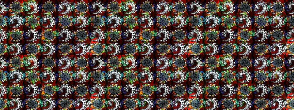 Super interesting pattern with colorful elements Stock Illustration