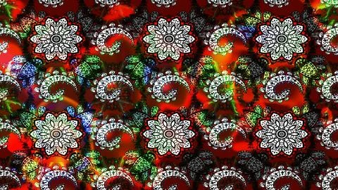 Super interesting pattern with colorful elements Illustrazione stock