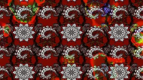 Super interesting pattern with colorful elements Stockillustratie