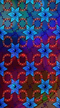 Super interesting pattern with colorful elements Illustrazione stock