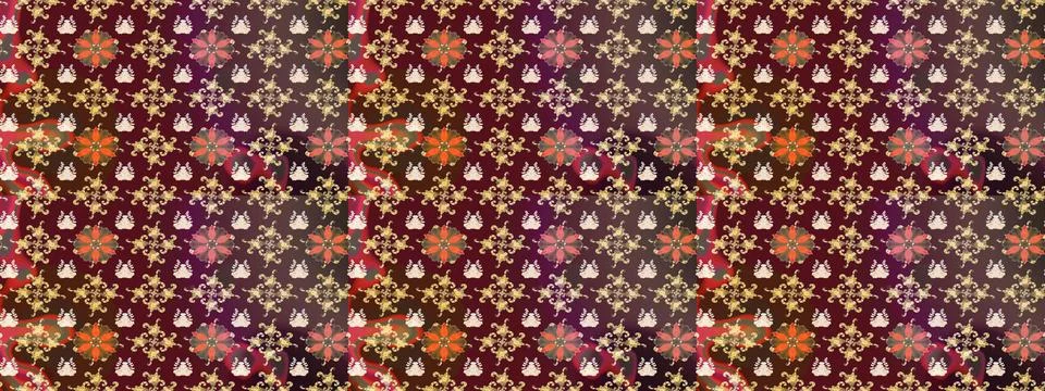 Super interesting pattern with colorful elements Stock Illustration